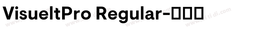 VisueltPro Regular字体转换